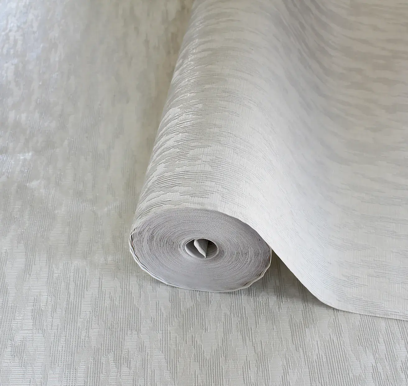 Gray Embossed Wallpaper – Neutral Glittering (24108-1)